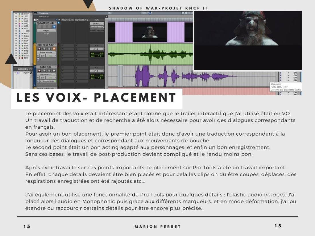 Placement des voix en design sonore